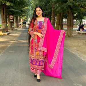 Georgette Readymade Three Piece